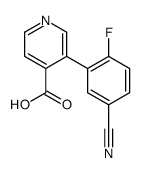 3-(5-cyano-2-fluorophenyl)pyridine-4-carboxylic acid Structure