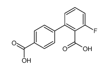 2-(4-carboxyphenyl)-6-fluorobenzoic acid结构式