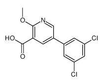 5-(3,5-dichlorophenyl)-2-methoxypyridine-3-carboxylic acid结构式
