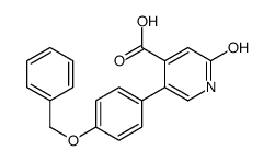 2-oxo-5-(4-phenylmethoxyphenyl)-1H-pyridine-4-carboxylic acid Structure