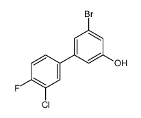 3-bromo-5-(3-chloro-4-fluorophenyl)phenol结构式