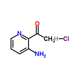 1-(3-Amino-2-pyridinyl)ethanone hydrochloride (1:1) Structure