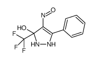 3-hydroxy-4-nitroso-5-phenyl-3-trifluoromethyl-2,3-dihydro-1H-pyrazole Structure