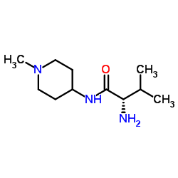 N-(1-Methyl-4-piperidinyl)-L-valinamide Structure