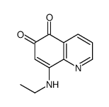 5,6-Quinolinedione, 8-(ethylamino)- (9CI) Structure