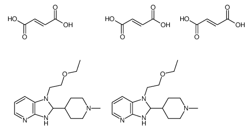 (E)-but-2-enedioic acid,1-(2-ethoxyethyl)-2-(1-methylpiperidin-4-yl)-2,3-dihydroimidazo[4,5-b]pyridine Structure