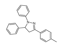 5-(4-methylphenyl)-2,3-diphenyl-3,4-dihydropyrazole结构式