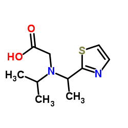 N-Isopropyl-N-[1-(1,3-thiazol-2-yl)ethyl]glycine Structure