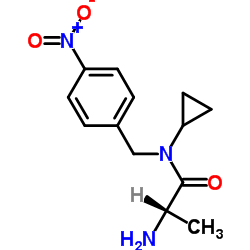 N-Cyclopropyl-N-(4-nitrobenzyl)alaninamide结构式