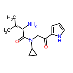 N-Cyclopropyl-N-[2-oxo-2-(1H-pyrrol-2-yl)ethyl]-L-valinamide结构式