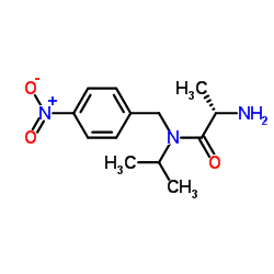 N-Isopropyl-N-(4-nitrobenzyl)-L-alaninamide结构式