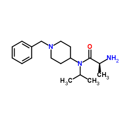 N-(1-Benzyl-4-piperidinyl)-N-isopropyl-L-alaninamide结构式