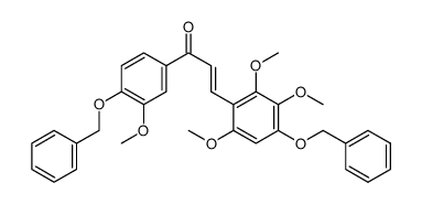 (E)-3-(4-(benzyloxy)-2,3,6-trimethoxyphenyl)-1-(4-(benzyloxy)-3-methoxyphenyl)-prop-2-en-1-one结构式