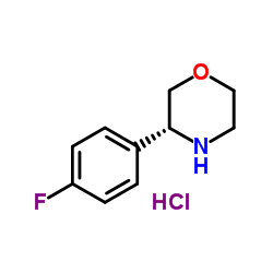 (R)-3-(4-Fluorophenyl)morpholine hydrochloride Structure