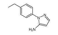 2-(4-ethylphenyl)pyrazol-3-amine结构式