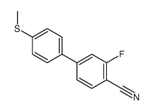 2-Fluoro-4-[4-(Methylsulfanyl)phenyl]benzonitrile结构式