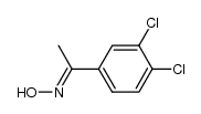 1-(3,4-dichloro-phenyl)-ethanone oxime结构式