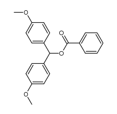 bis(4-methoxyphenyl)methyl benzoate Structure