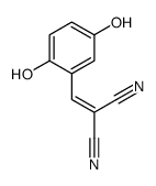 2-[(2,5-dihydroxyphenyl)methylidene]propanedinitrile Structure