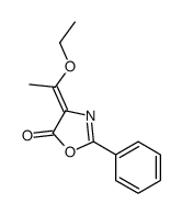 4-(1-ethoxyethylidene)-2-phenyl-1,3-oxazol-5-one Structure