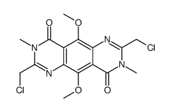 Pyrimido[4,5-g]quinazoline-4,9-dione,2,7-bis(chloromethyl)-3,8-dihydro-5,10-dimethoxy-3,8-dimethyl- Structure