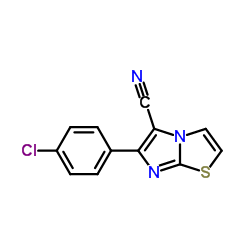 6-(4-Chlorophenyl)imidazo[2,1-b][1,3]thiazole-5-carbonitrile结构式