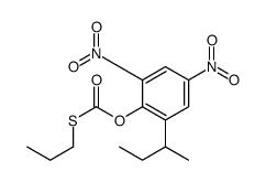 Thiocarbonic acid O-(2-sec-butyl-4,6-dinitrophenyl)S-propyl ester Structure