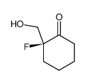 Cyclohexanone, 2-fluoro-2-(hydroxymethyl)-, (S)- (9CI)结构式