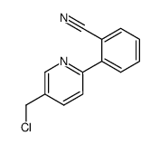 2-<5-(chloromethyl)pyridin-2-yl>benzonitrile Structure