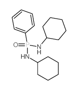 Phosphonic diamide,N,N'-dicyclohexyl-P-phenyl-结构式