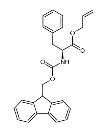 (2S)-N-[(fluoren-9-yl)methoxycarbonyl]phenylalanine prop-2-enyl ester结构式