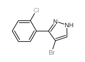 4-溴-3-(2-氯苯基)-1H-吡唑结构式