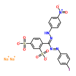 4-[1-(4-IODOPHENYL)-5-(4-NITROPHENYL)-FORMAZ-3-YL]-1,3-BENZENE DISULFONATE, DISODIUM SALT结构式