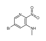 5-bromo-3-methylamino-2-nitropyridine Structure