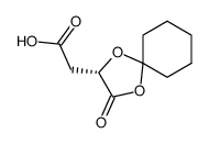 (5S)-(2,2-Cyclohexylidene-4-oxo-1,3-dioxolan-5-yl)acetic acid结构式