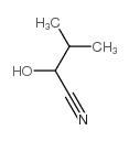 2-hydroxy-3-methylbutanenitrile结构式