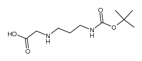 [3-(t-butyloxycarbonylamino)-1-propylamino]acetate Structure