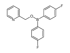 bis(4-fluorophenyl)-(pyridin-2-ylmethoxy)borane结构式