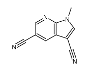 1-methyl-1H-pyrrolo[2,3-b]pyridine-3,5-dicarbonitrile Structure