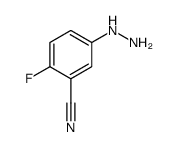 2-FLUORO-5-HYDRAZINOBENZONITRILE结构式