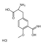 (2S)-2-amino-3-(3-carbamoyl-4-methoxyphenyl)propanoic acid,hydrochloride Structure