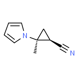 Cyclopropanecarbonitrile, 2-methyl-2-(1H-pyrrol-1-yl)-, trans- (9CI)结构式