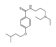 N-[3-(Diethylamino)propyl]-p-(isopentyloxy)thiobenzamide Structure