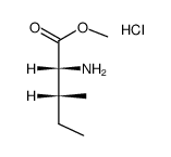 D-isoleucine methyl ester hydrochloride structure