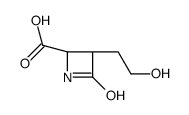 2-Azetidinecarboxylicacid,3-(2-hydroxyethyl)-4-oxo-,(2S-trans)-(9CI) structure