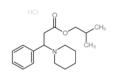 2-methylpropyl 3-phenyl-3-(1-piperidyl)propanoate结构式