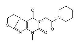 4-methyl-2-(2-oxo-2-piperidin-1-ylethyl)-7,8-dihydropurino[8,7-b][1,3]thiazole-1,3-dione Structure