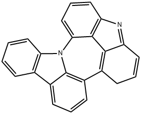 4H-氮杂卓[2,3,4,5-DEF:6,7,1-J'K']双咔唑结构式