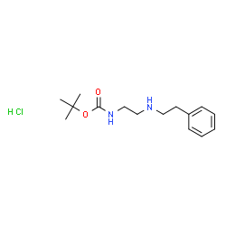 盐酸叔丁基(2-(苯乙氨基)乙基)氨基甲酸酯结构式
