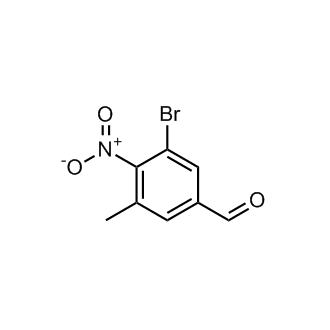 3-Bromo-5-methyl-4-nitrobenzaldehyde Structure